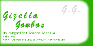gizella gombos business card